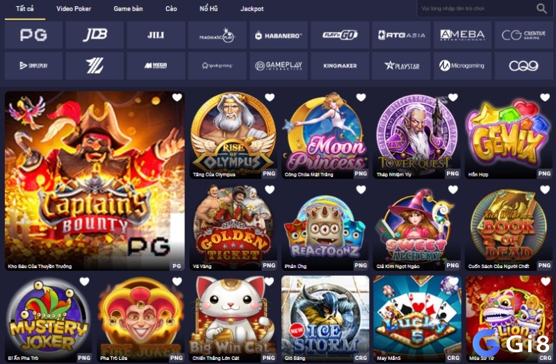 Slot game đa dạng tại web cược