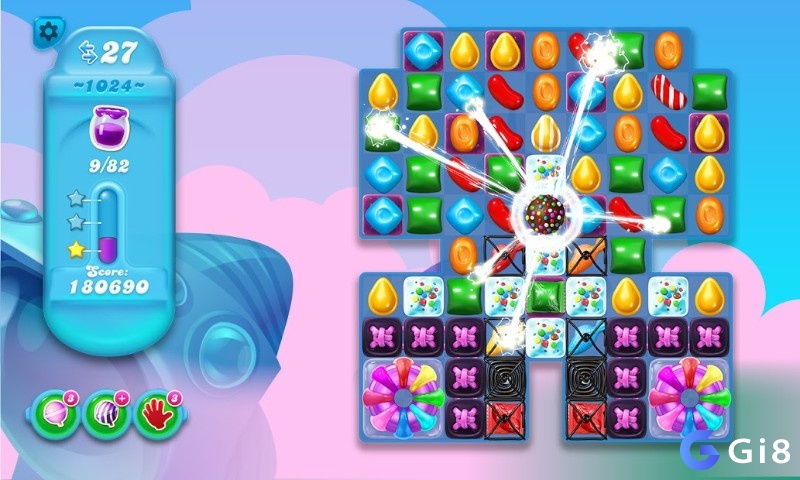 Game Candy Crush Soda Saga có nhiều nhiệm vụ đa dạng và thú vị