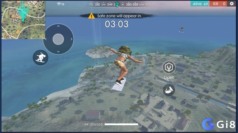 Game Garena Free Fire có bản đồ rộng lớn nhiều khu vực khác nhau