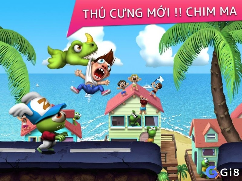 Nhiệm vụ giải trí vừa đáng yêu vừa thú vị trong Game Zombie Tsunami